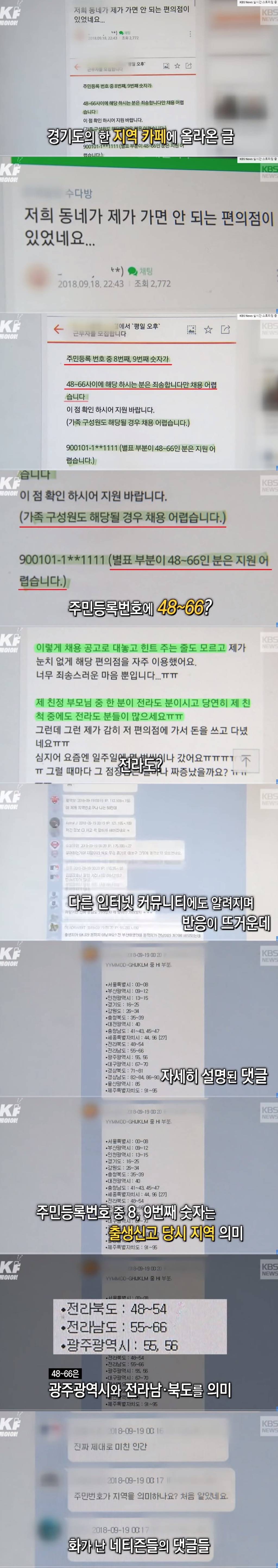 전라도 출신은 알바 지원하지 말라는 편의점주 인터뷰 | 인스티즈