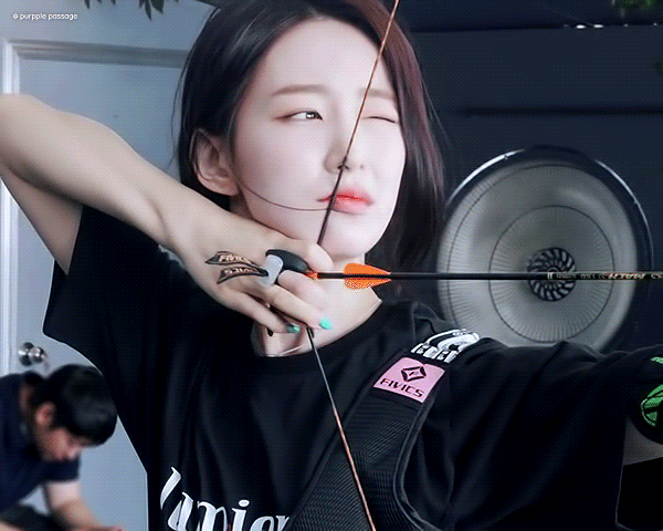 양궁 연습하는 구구단 하나.gif | 인스티즈