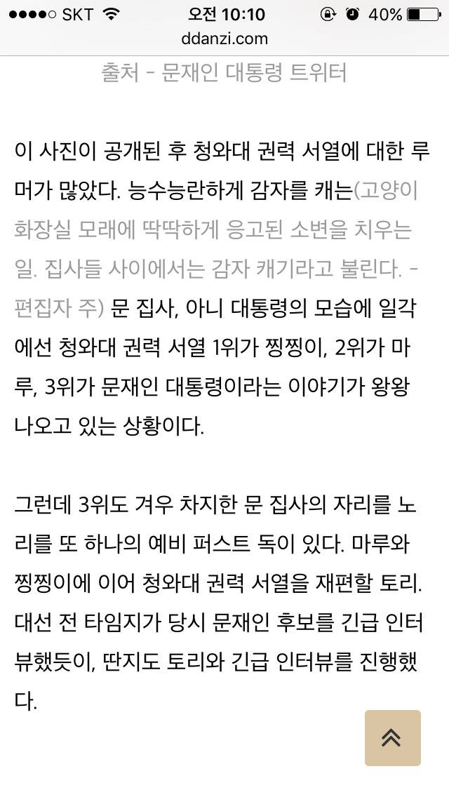 이너뷰] 문재인 정부의 막강 권력 : 퍼스트 독 토리 긴급 인터뷰 | 인스티즈