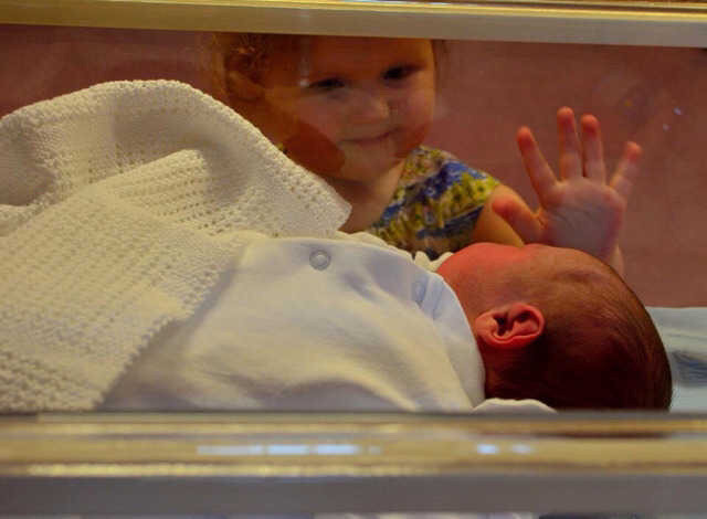 동생을 처음 본 아이들의 사랑스러운 반응.jpg | 인스티즈