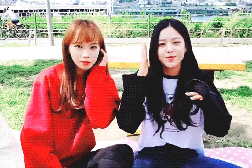 한강 나들이 다녀온 어제자 아이즈원 | 인스티즈