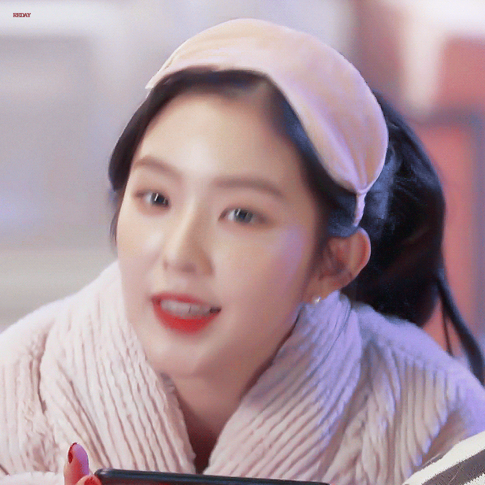 수면안대쓰고 눕방하는 아이린(움짤다수).gif | 인스티즈