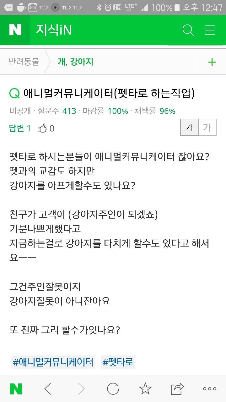 의뢰자가 기분 나쁘게 했다고 강아지 다치게 할 수도 있다는 펫타로술사.jpg | 인스티즈