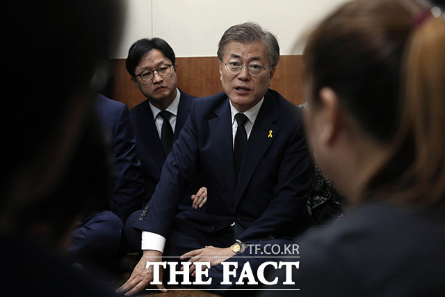 삼성중공업 크레인 사고 유가족 만난 문재인 | 인스티즈