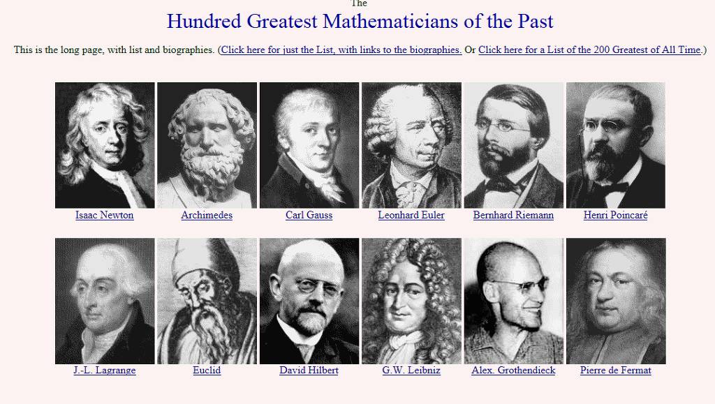 외국 사이트에서 선정한 가장 위대한 수학자 TOP 10 | 인스티즈