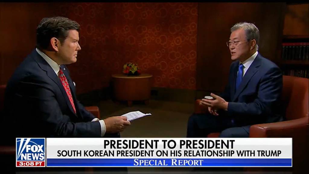 09.26 미국 폭스뉴스와 인터뷰한 문재인 대통령.jpg | 인스티즈