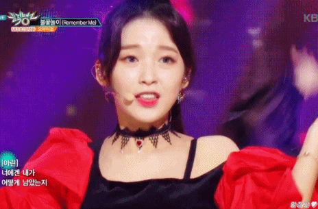 [데이터주의] 오늘자 뮤직뱅크 오마이걸 불꽃놀이, 우리이야기 무대 아린.gif | 인스티즈