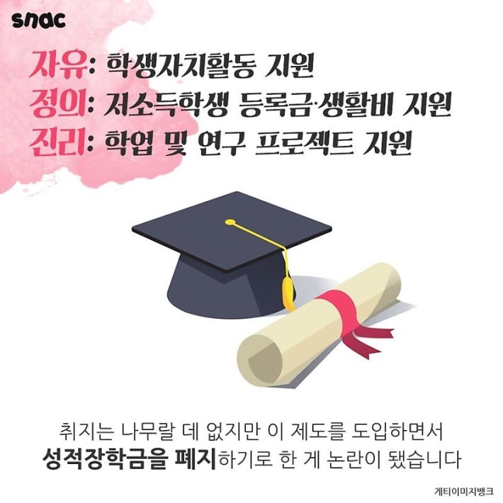 장학금을 없앤 대학교 | 인스티즈