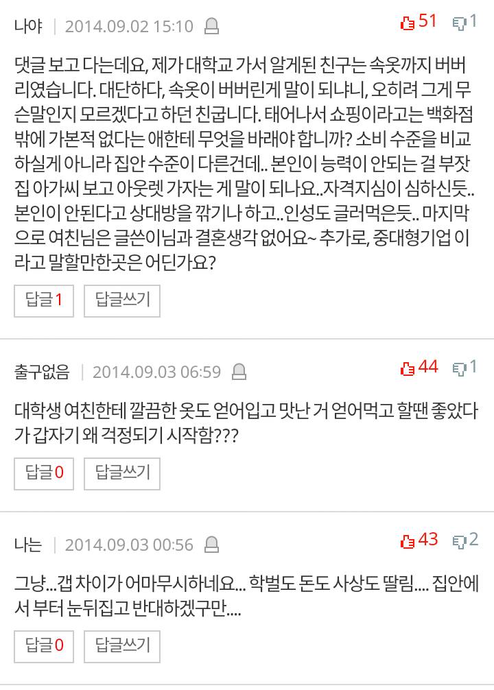 여자친구의 과소비 | 인스티즈