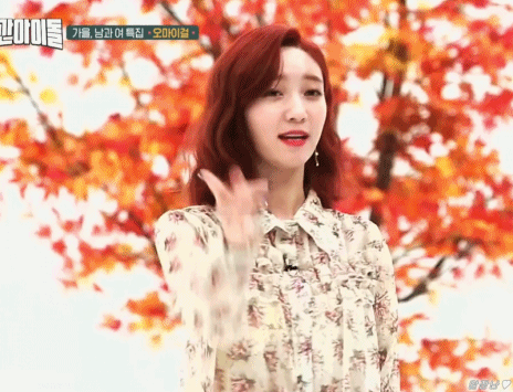 애교하고 현타 온 오마이걸 아린이와 비니.gif | 인스티즈