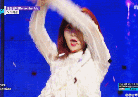 [데이터주의] 오늘자 음악중심서 짱예포스 찍은 오마이걸 비니.gif | 인스티즈