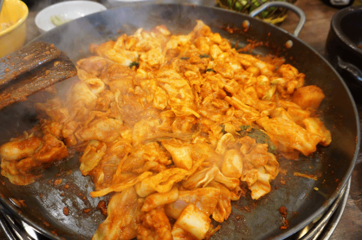 철판닭갈비 움짤 | 인스티즈