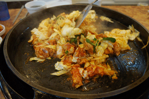 철판닭갈비 움짤 | 인스티즈