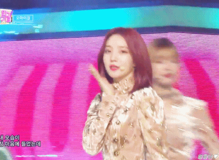 [데이터주의] 오늘자 인기가요 오마이걸.gif | 인스티즈