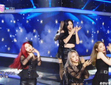 [데이터주의] 오늘자 인기가요 우주소녀 보나, 설아, 은서, 여름, 루다.gif | 인스티즈