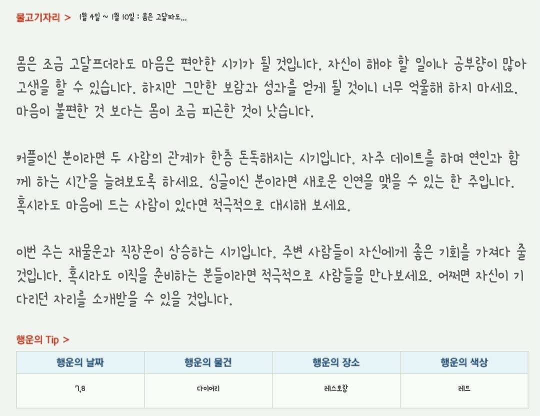 산수도인 주간 별자리 운세 (1월 4일 ~ 1월 10일) | 인스티즈