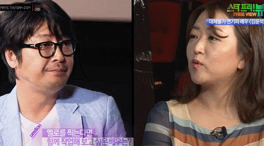 배우 김윤석이 같이 멜로 찍고싶은 여배우.gif | 인스티즈