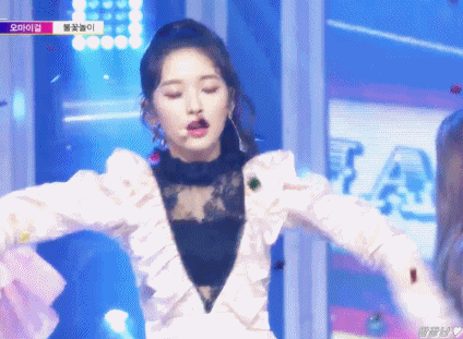 [데이터주의] 오늘자 쇼챔피언 오마이걸.gif | 인스티즈