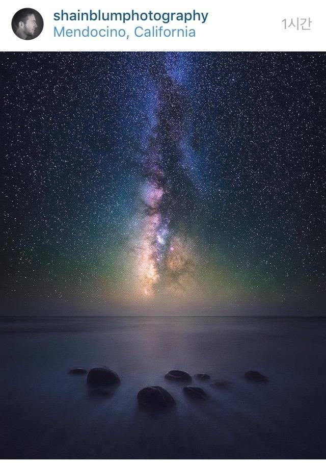 캘리포니아 멘도시노 해변의 밤 | 인스티즈