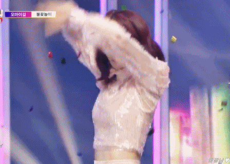 [데이터주의] 오늘자 쇼챔피언 오마이걸.gif | 인스티즈