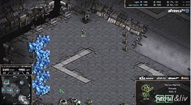 ASL(스타리그) 이재호를 당황시킨 김성대의 전략 gif | 인스티즈