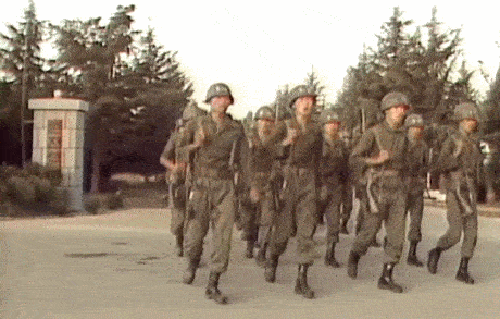 움짤로 보는 1982년 논산 훈련병들.....gif | 인스티즈