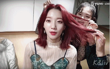 신곡 소개하는 오마이걸 비니 v앱 gif | 인스티즈