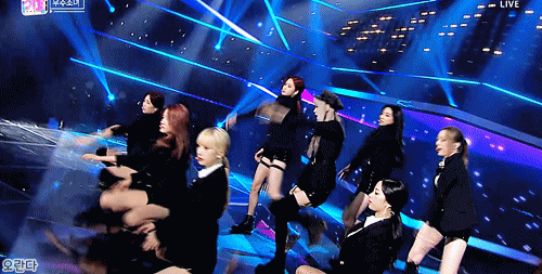 오늘자 인기가요 코디 퍼펙트한 우주소녀 무대 단체안무샷.gif | 인스티즈