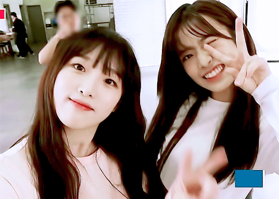 살레와 비하인드 아이즈원 최예나.gif | 인스티즈