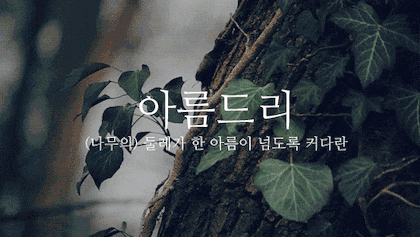 뜻이 이쁜 순우리말 모음.gif | 인스티즈