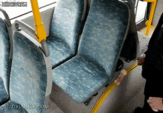버스 의자의 먼지.gif | 인스티즈