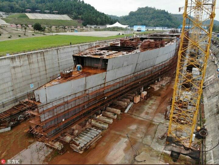 타이타닉 실물 크기의 배를 중국 쓰촨성 수닝시에서 제작 중에 있다 | 인스티즈