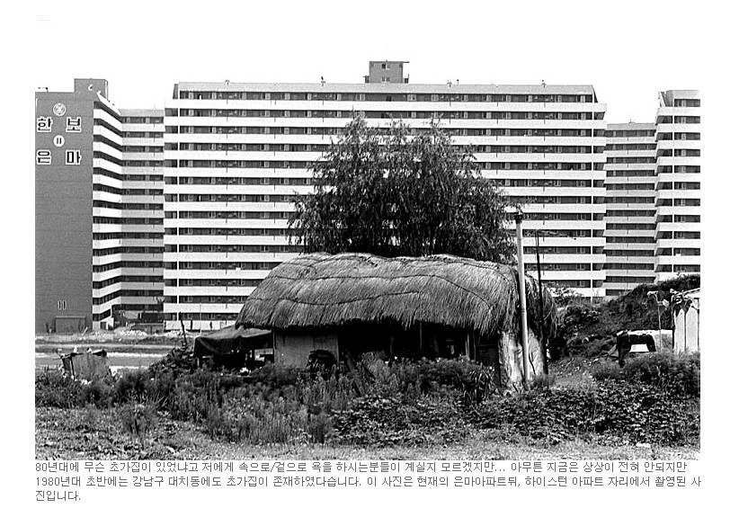 1980년대 서울 한복판의 초가집.jpg | 인스티즈