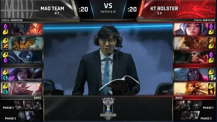 [LOL] 2018 롤드컵 그룹 스테이지 / 대회 셋째날 1경기,"MAD(대만) vs KT(한국)"- 경기결과 | 인스티즈