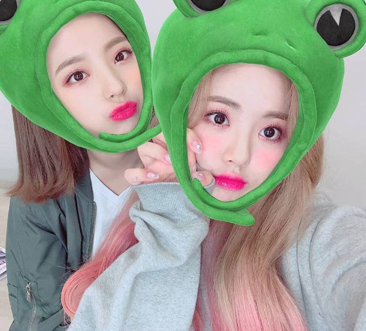 프로미스나인 인스타그램 -새롬&amp;지원 | 인스티즈