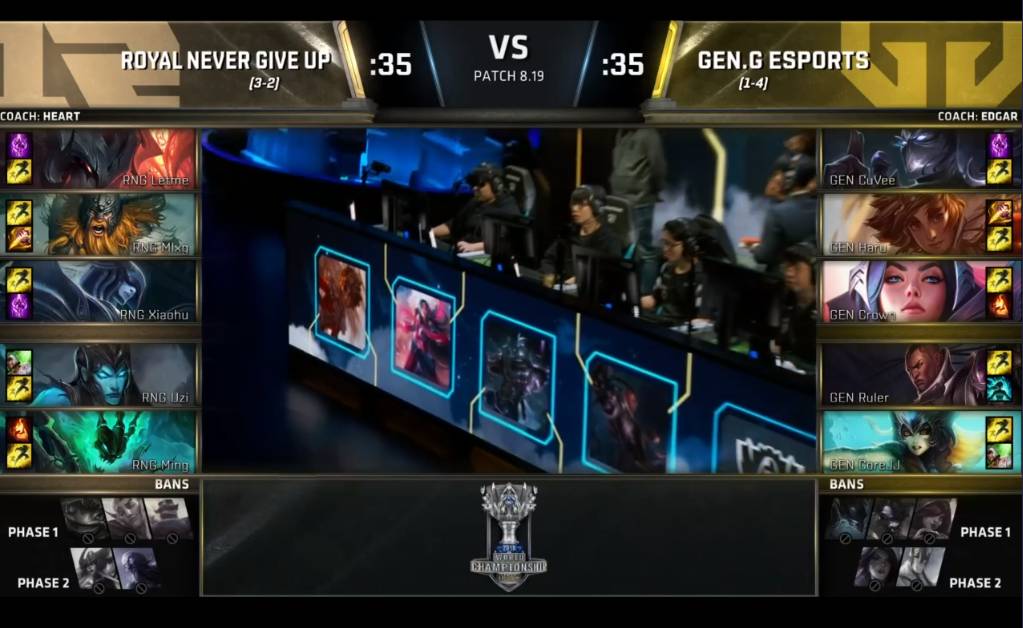 [LOL] 2018 롤드컵 그룹 스테이지 / 대회 5일차 6경기,"RNG(중국) vs GEN(한국)"- 경기결과 | 인스티즈