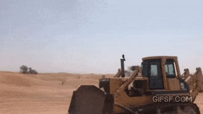 모래에 빠진 자동차 구출.gif | 인스티즈