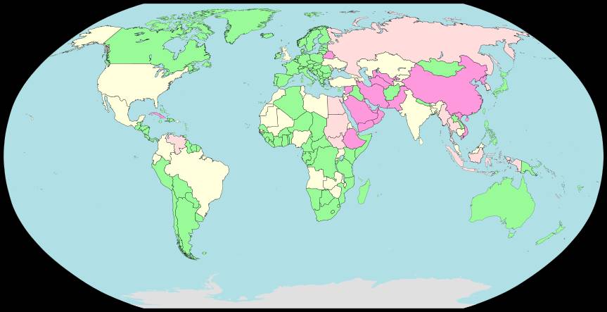전세계 인터넷 자유도 지도 | 인스티즈