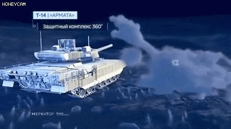 러시아 전차의 미사일 요격.gif | 인스티즈