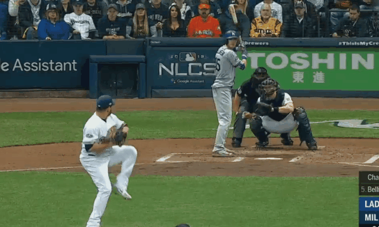 마챠도 기습번트 안타 그리고 벨린져의 투런포. gif | 인스티즈