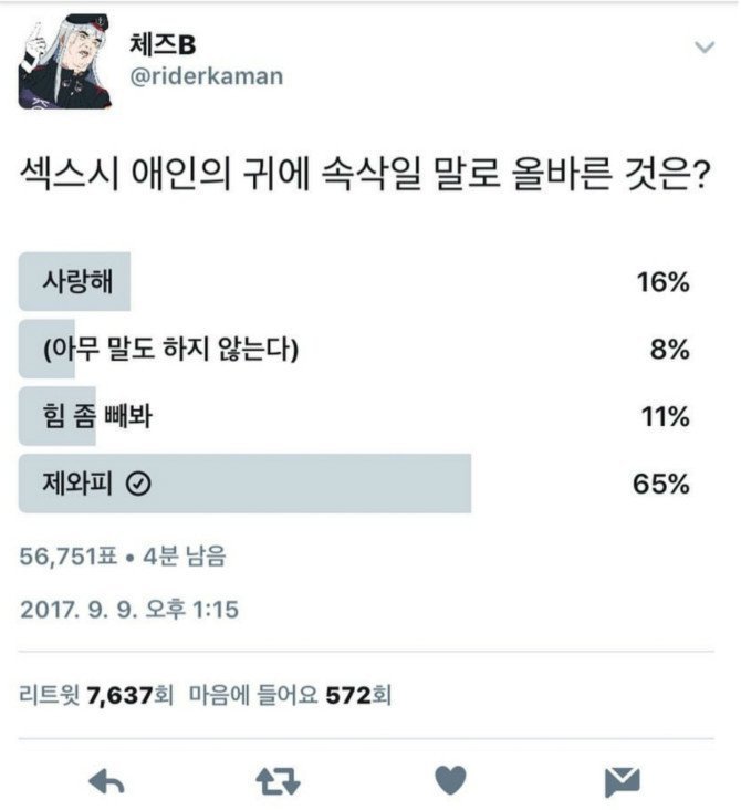 섹스시 애인의 귀에 속살일 말로 올바른 것은? | 인스티즈