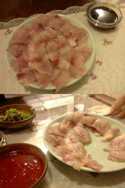 집앞이 바닷가인 어느 가정의 흔한 식탁 | 인스티즈