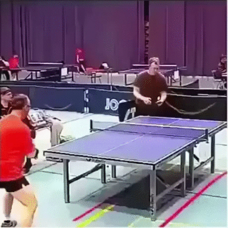 탁구 고인물과 탁구하면 생기는 일.gif | 인스티즈