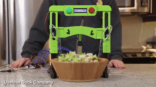 샐러드 비비는 기계...gif | 인스티즈