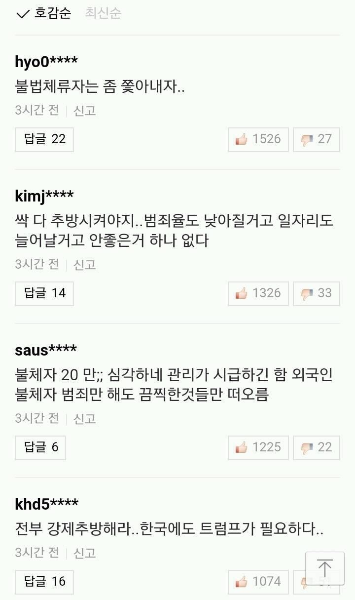 외국인 불법체류 20만…저소득층 일자리가 사라진다 | 인스티즈