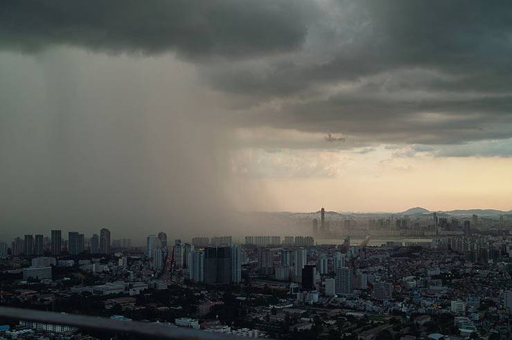 신기한 소나기 경계선 .gif | 인스티즈