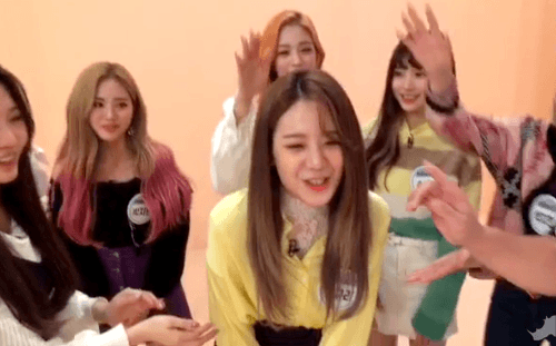 아이돌룸 기습V앱 프로미스나인.GIF | 인스티즈
