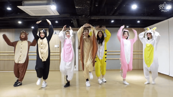오마이걸 동물잠옷.gif | 인스티즈