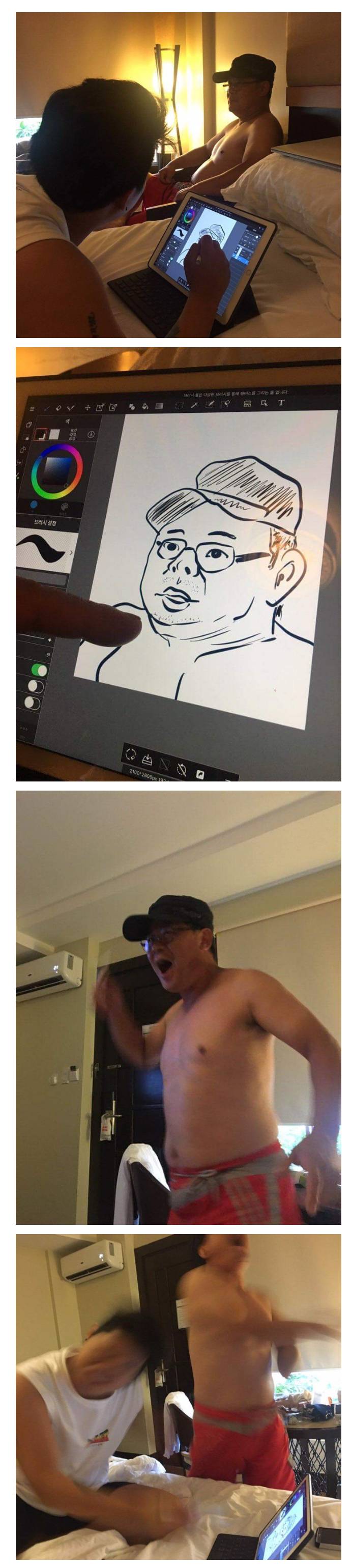 아버지를 그려드림.jpg | 인스티즈