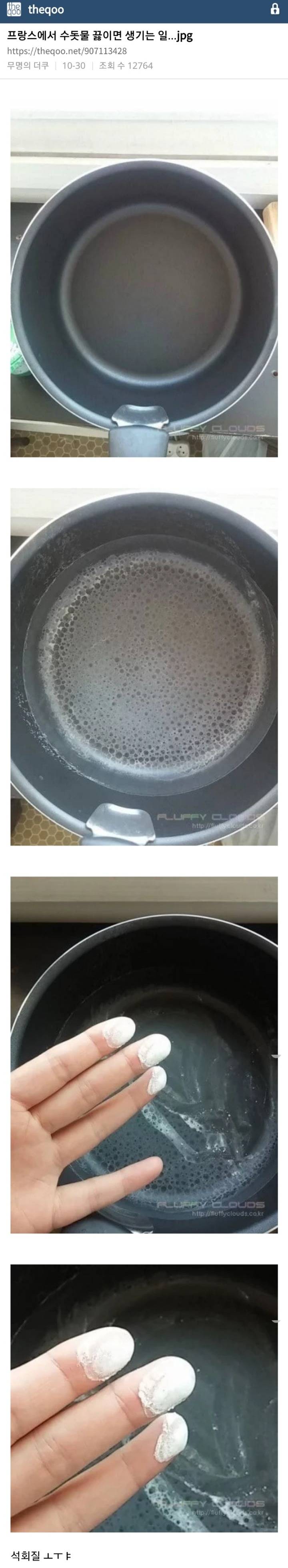 프랑스에서 수돗물 끓이면 생기는 일...jpg | 인스티즈